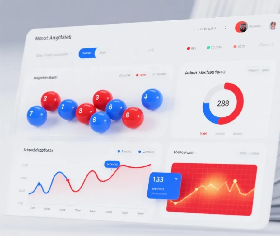 双色球红蓝球走势图示意图